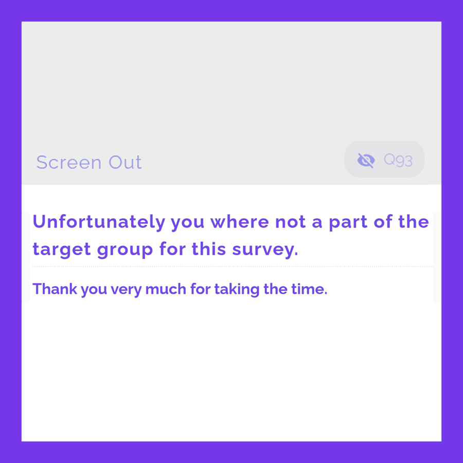 Screen out